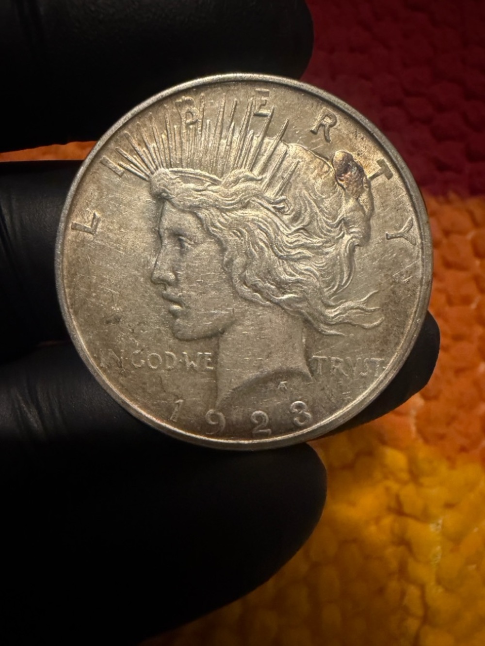 1923 Liberty Peace 90% silver dollar